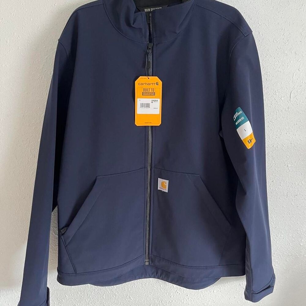Carhartt Men's Navy and Blue Jacket